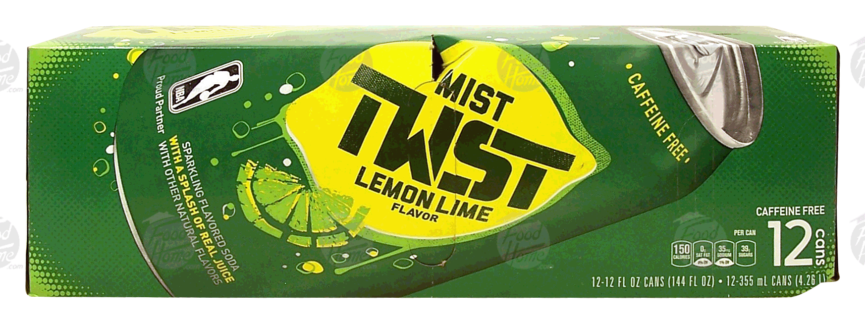 Twst Mist lemon lime flavor carbonated soda, caffeine free, 12-fl. oz. cans Full-Size Picture